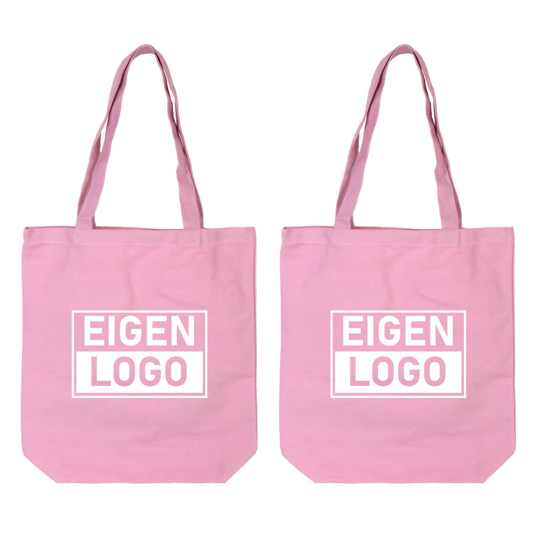 Baumwolltasche Druck 38x42+10cm Pink Lavender