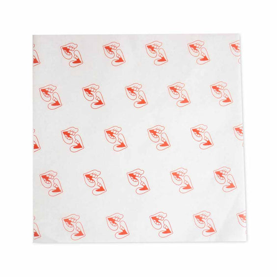 Fettabweisendes Papier bedrucken 20x20cm 1-farbig