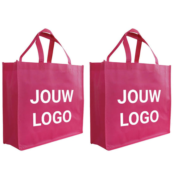 Shopper Druck Fuchsia Non woven 42x12x35cm - Express