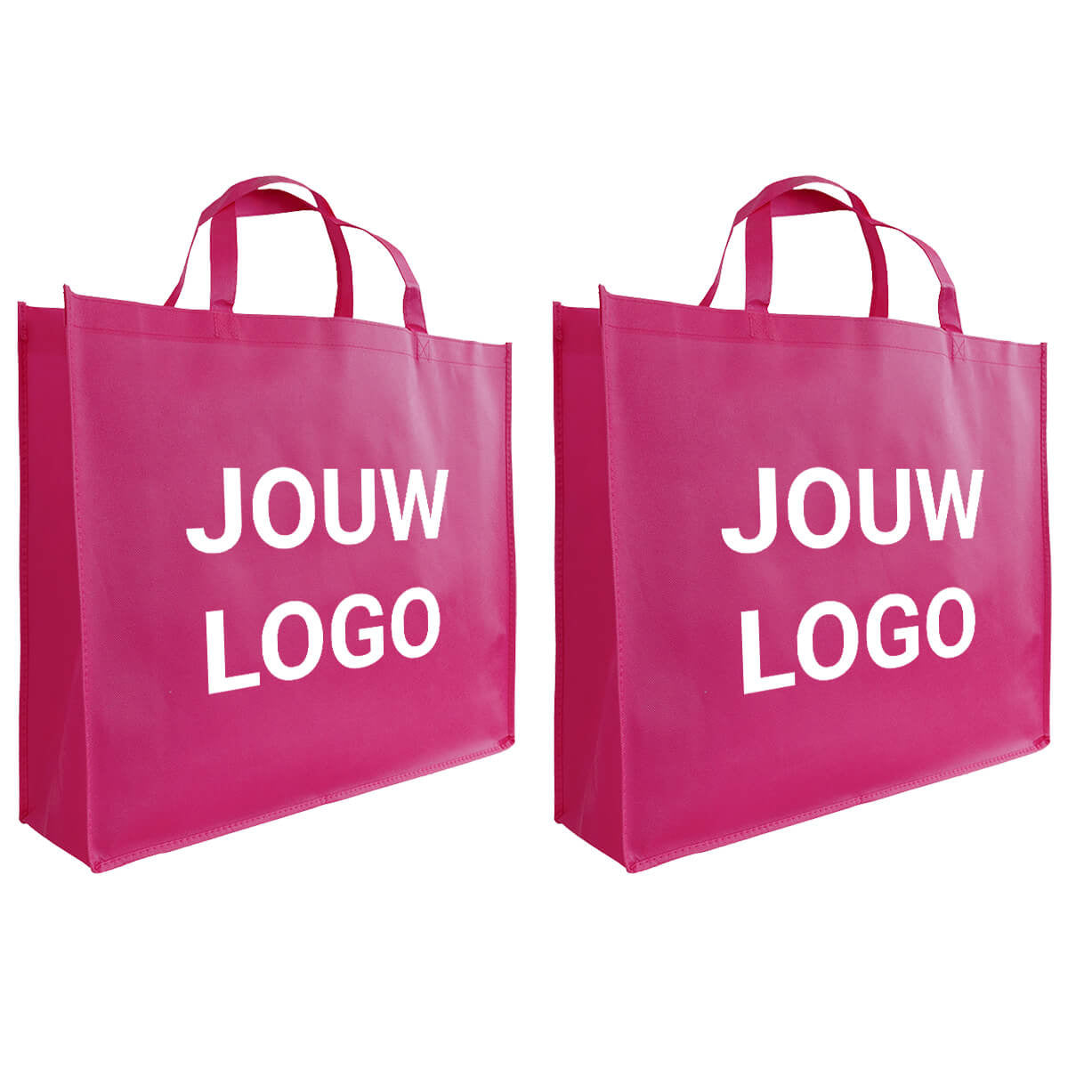 Shopper Druck Fuchsia Non woven 54x14x45cm - Express