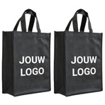 Shopper Druck Schwarz Non woven 24x10x30cm - Express