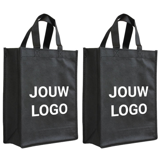 Shopper Druck Schwarz Non woven 24x10x30cm - Express