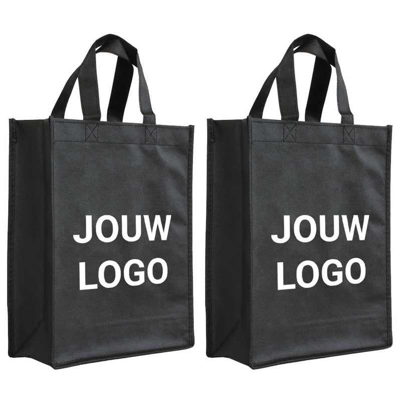 Shopper Druck Schwarz Non woven 24x10x30cm - Express