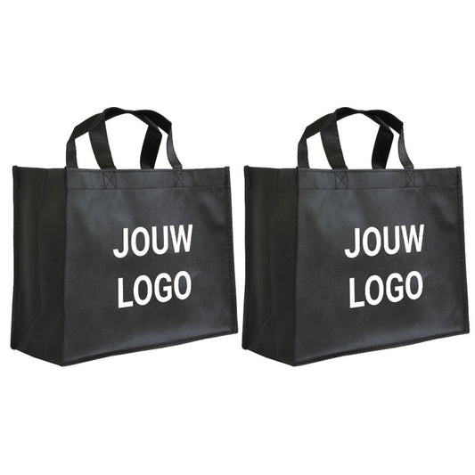 Shopper Druck Schwarz Non woven 32x12x25cm - Express
