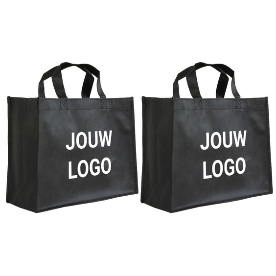 Shopper Druck Schwarz Non woven 32x12x25cm - Express