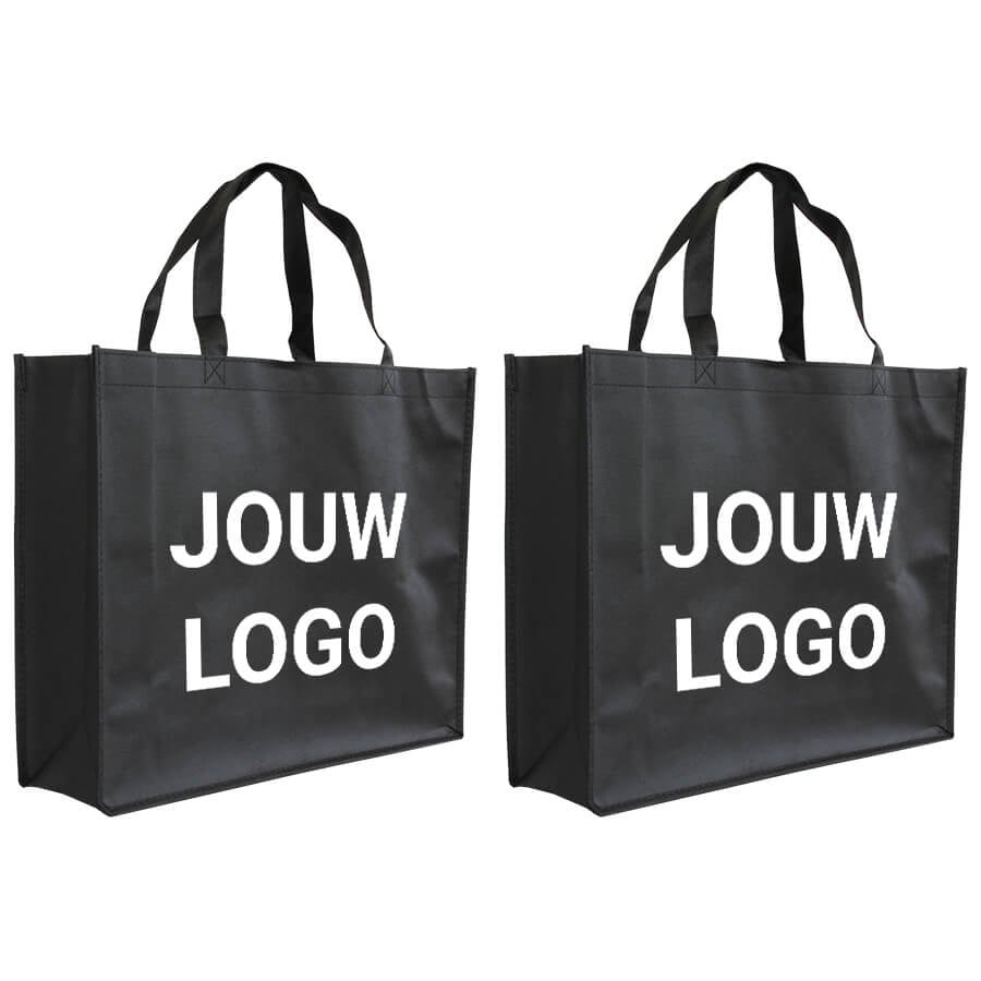 Shopper Druck Schwarz Non woven 42x12x35cm - Express