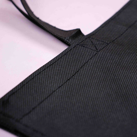10x Shopper Schwarz non woven 45x20x40cm