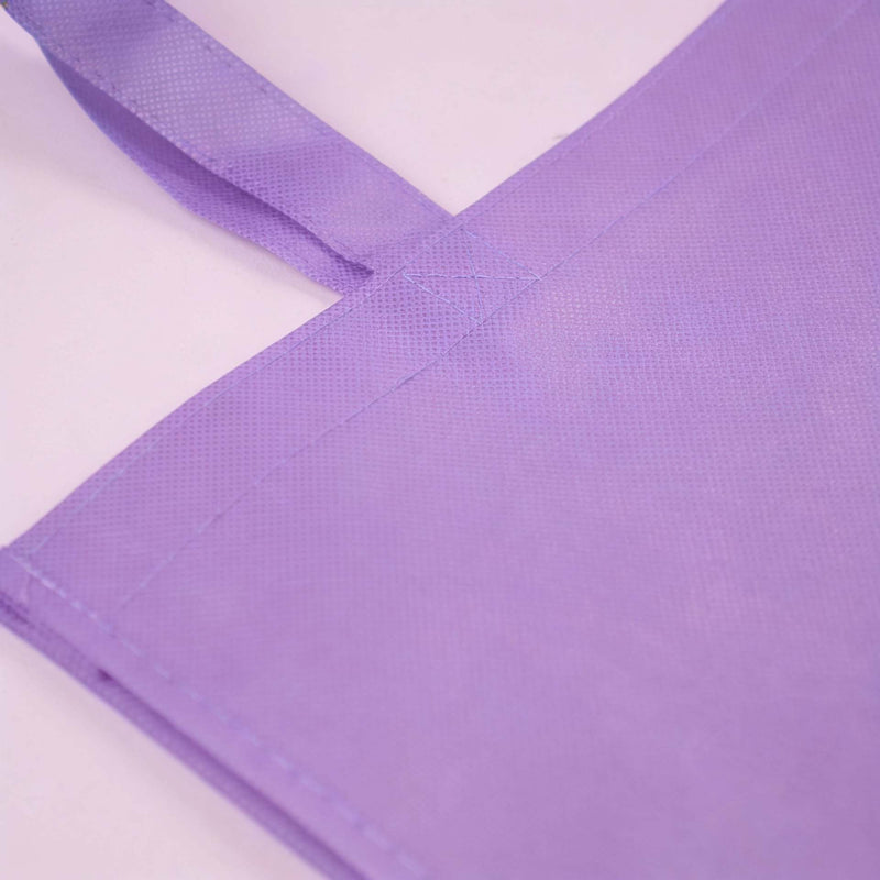 10x Shopper Lila Non Woven 42x12x35cm
