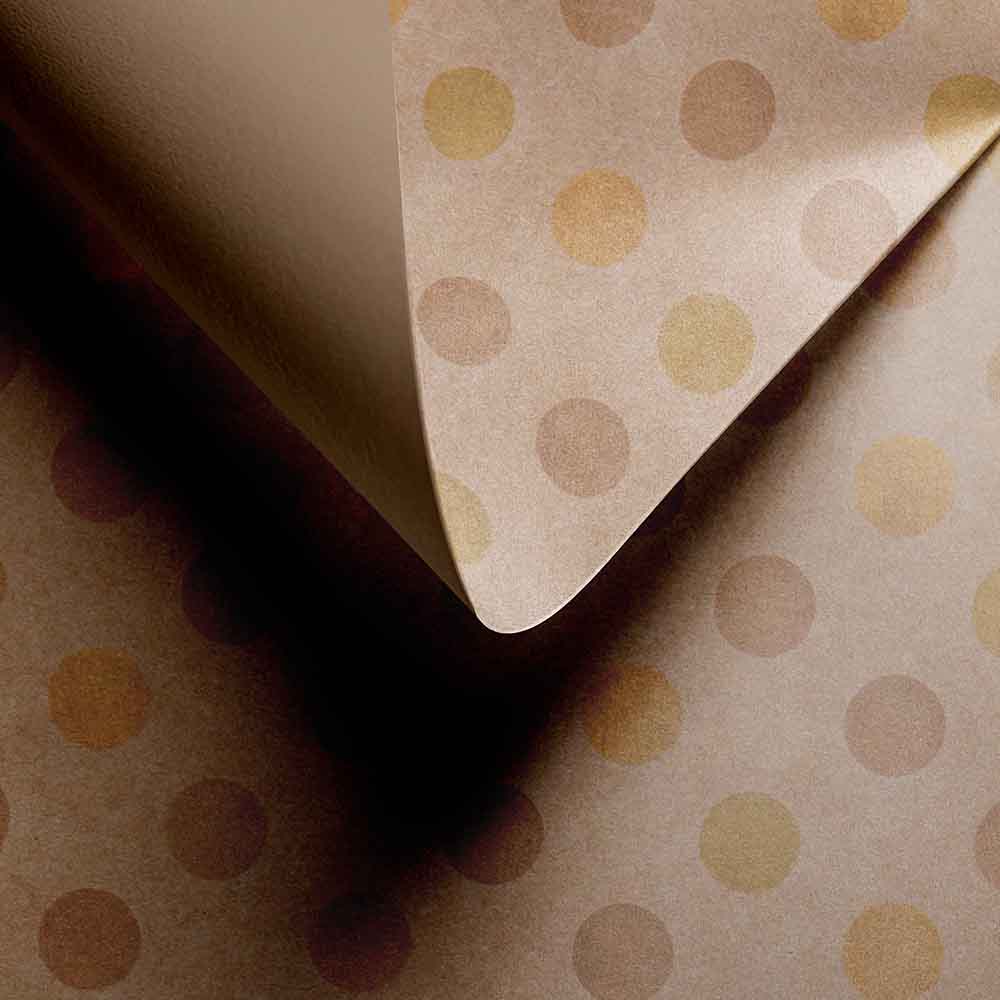 Geschenkpapier Golden Dots 50cm x 200mtr