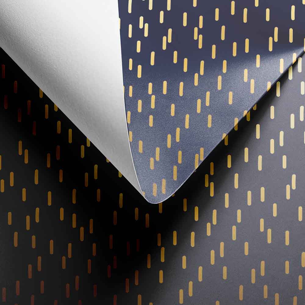 Geschenkpapier Midnight Drizzle 30cm x 100mtr