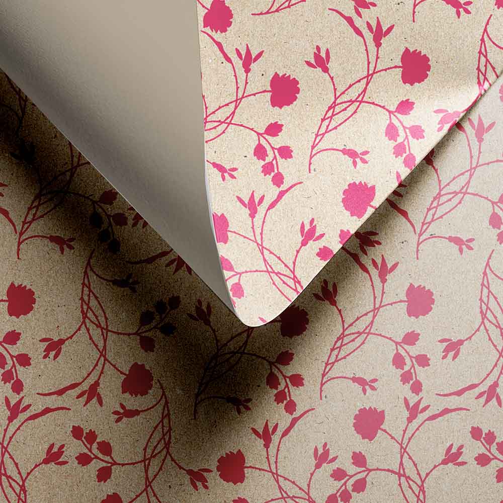 Geschenkpapier Erba Fuchsia 30cm x 200mtr