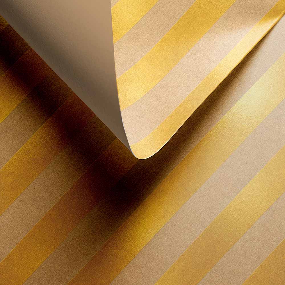 Geschenkpapier Golden Diagonal 50cm x 200mtr