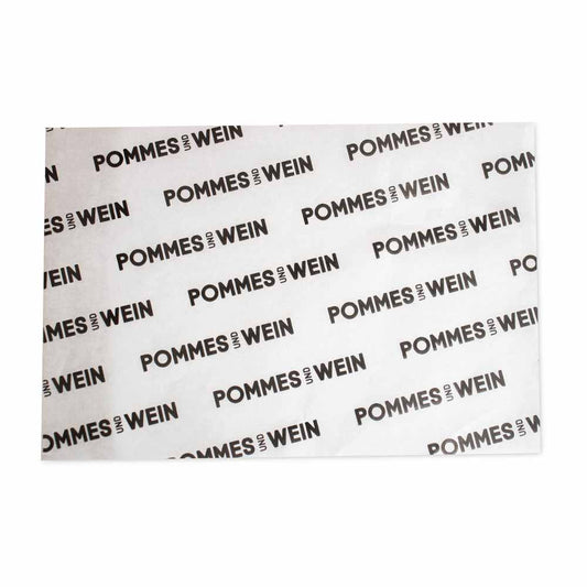 Fettabweisendes Papier bedrucken 20x25cm 1-farbig