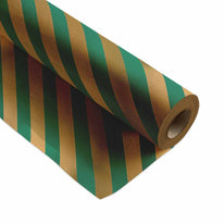 Geschenkpapier Forest Gold Stripe 50cm x 200mtr