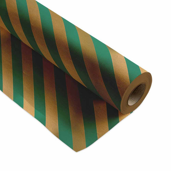 Geschenkpapier Forest Gold Stripe 50cm x 200mtr