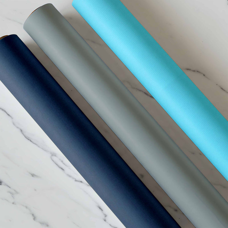 Geschenkpapier Hellblau 50cm x 125mtr - Design 148