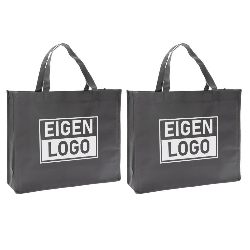 Shopper Druck Grau Non woven 42x12x35cm - Express