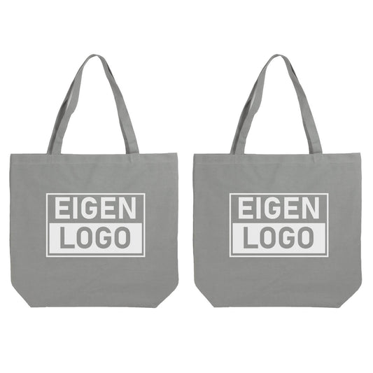 Baumwolltasche Druck 54x48+14cm Grau - Express