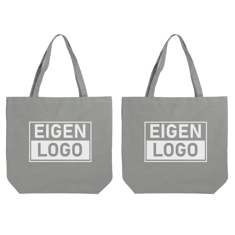 Baumwolltasche Druck 54x48+14cm Grau - Express