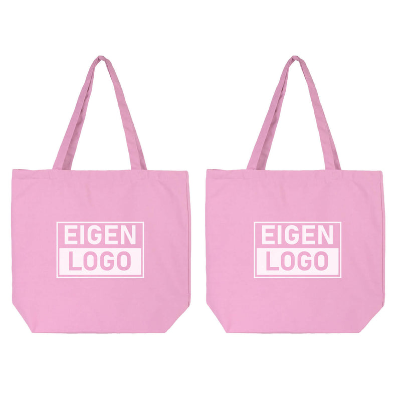 Baumwolltasche Druck 54x48+14cm Pink Lavender - Express