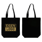 Baumwolltasche Druck 38x42+10cm Schwarz - Express