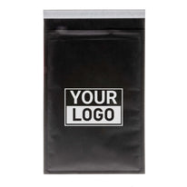 Schwarze Luftpolstertasche D bedrucken