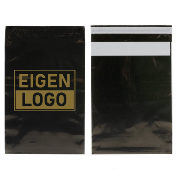 Schwarze Versandtaschen Druck Small