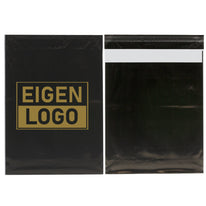 Schwarze Versandtaschen Druck Medium