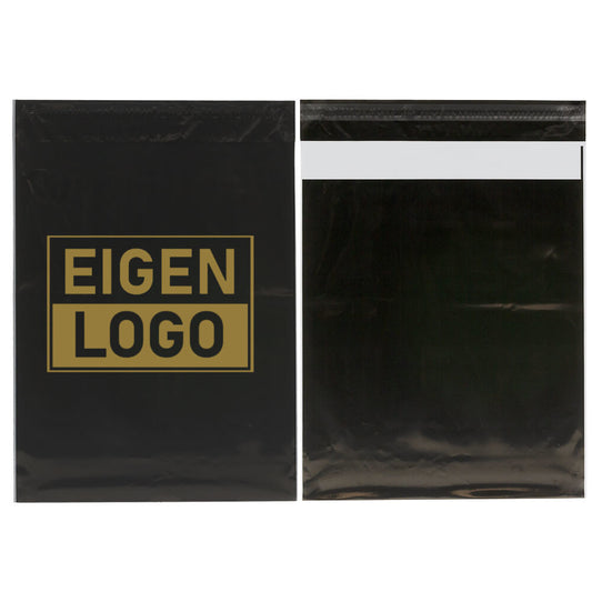Schwarze Versandtaschen Druck Medium