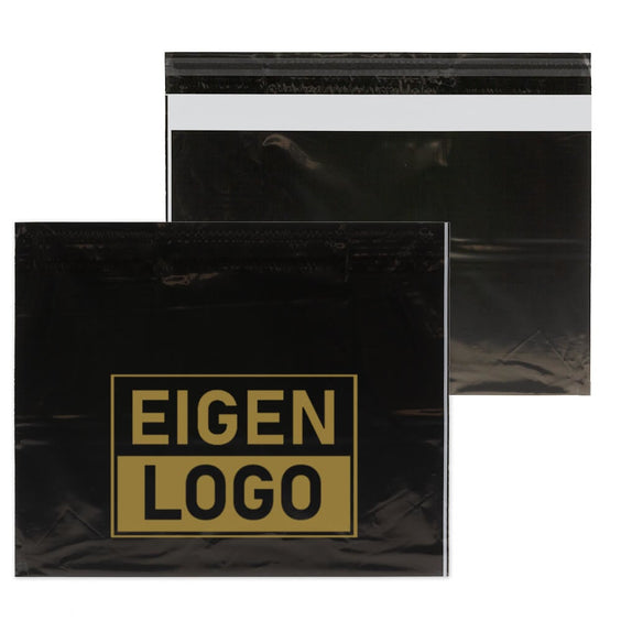 Schwarze Versandtaschen Druck Large