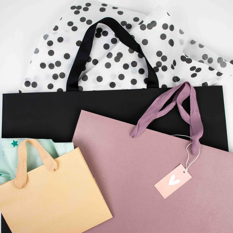 10x Geschenktüten Dusty Rose A5