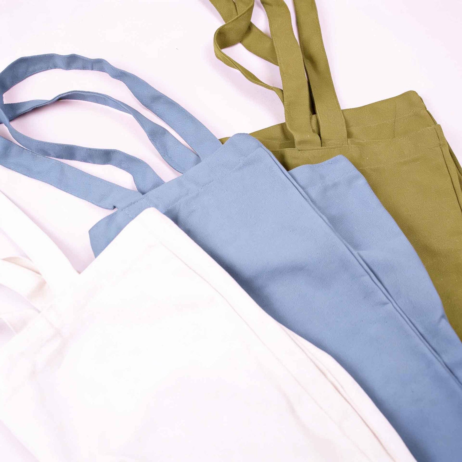 10x Segeltuch Strandtasche Grün