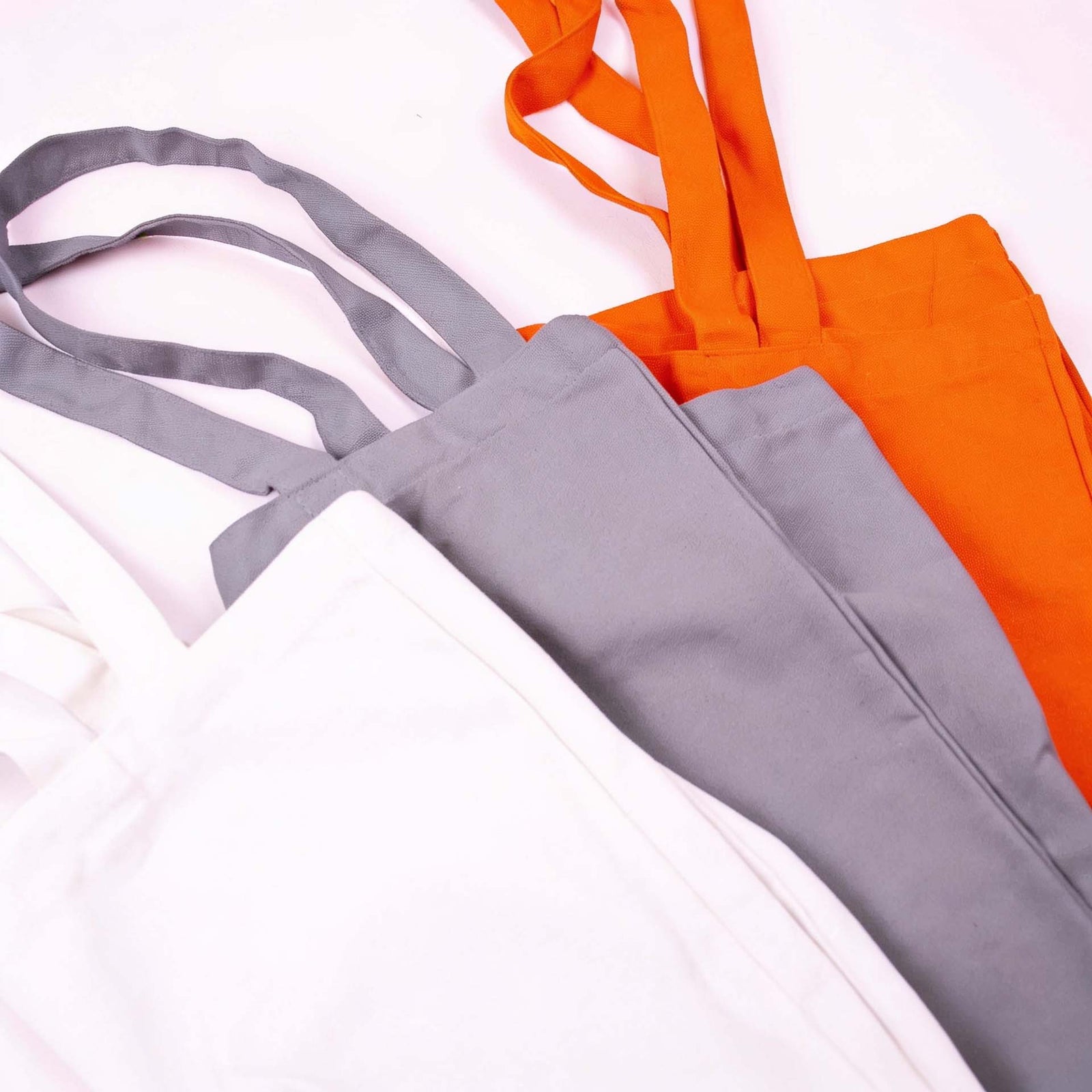 25x Baumwolltasche Orange 38x42cm