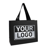 Geschenktasche bedrucken Matt Schwarz A4