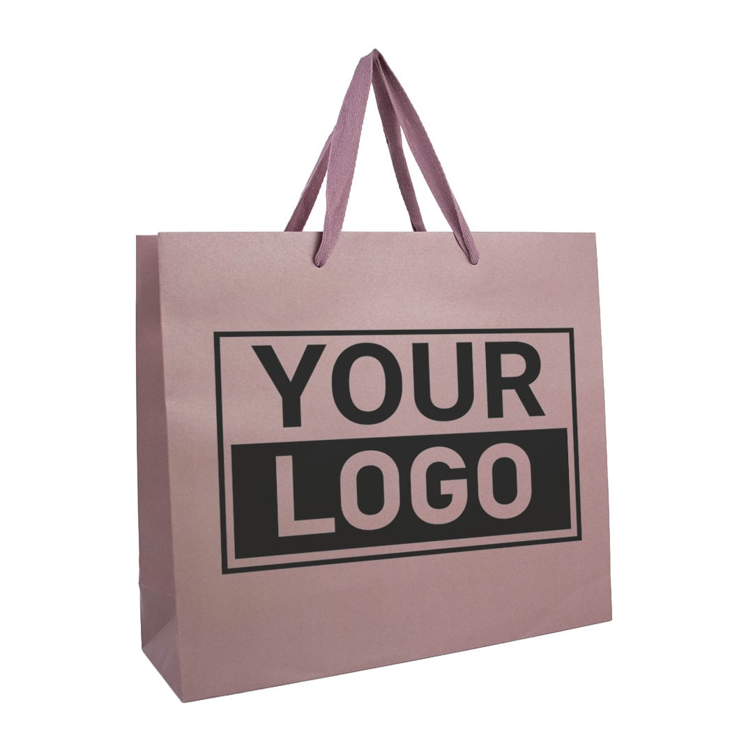 Geschenktasche bedrucken Dusty Rose A3