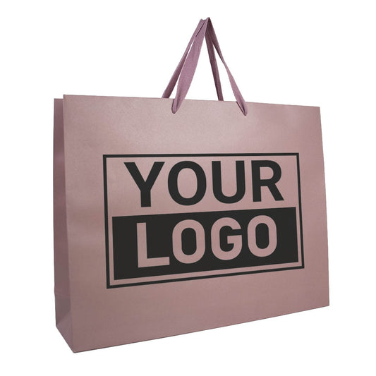 Geschenktasche bedrucken Dusty Rose Extra Groß