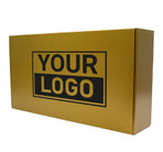 Postkartons bedrucken Gold 610x329x135mm