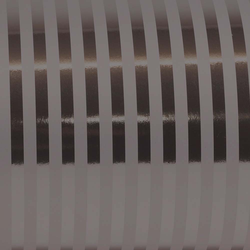Geschenkpapier Schwarz/Grau Metallisierte Streifen 50cm x 100mtr