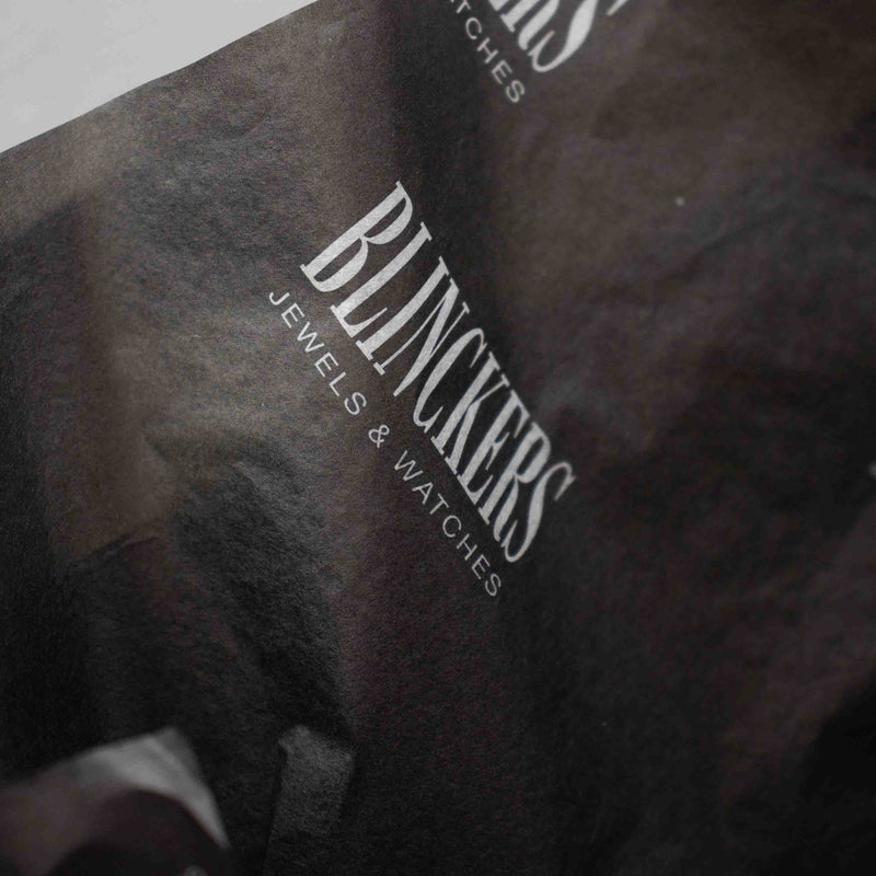 Schwarzes Seidenpapier Druck Weiß 70x100cm 17gr