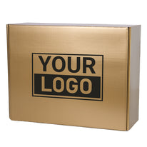 Briefkartons bedrucken Gold 380x300x140mm
